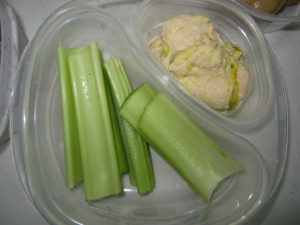 Hummus and Celery are always a winning combination!